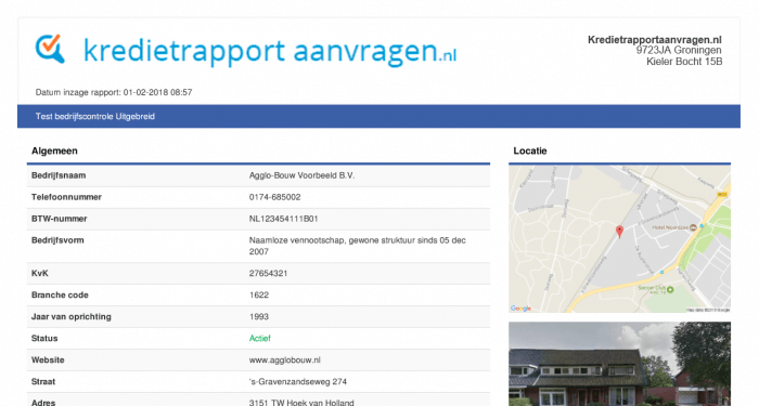 kredietrapport dun and bradstreet
